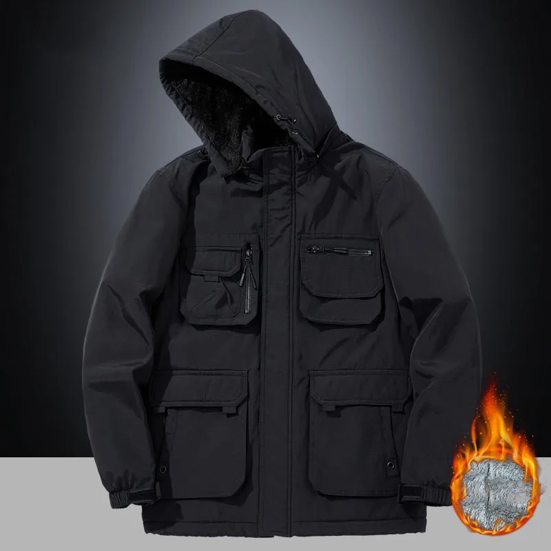 Casual Jacket Man Clothes Jackets Man Parka Men Tactical Jacket Military Retro Windbreak Oversize Techwear Sport