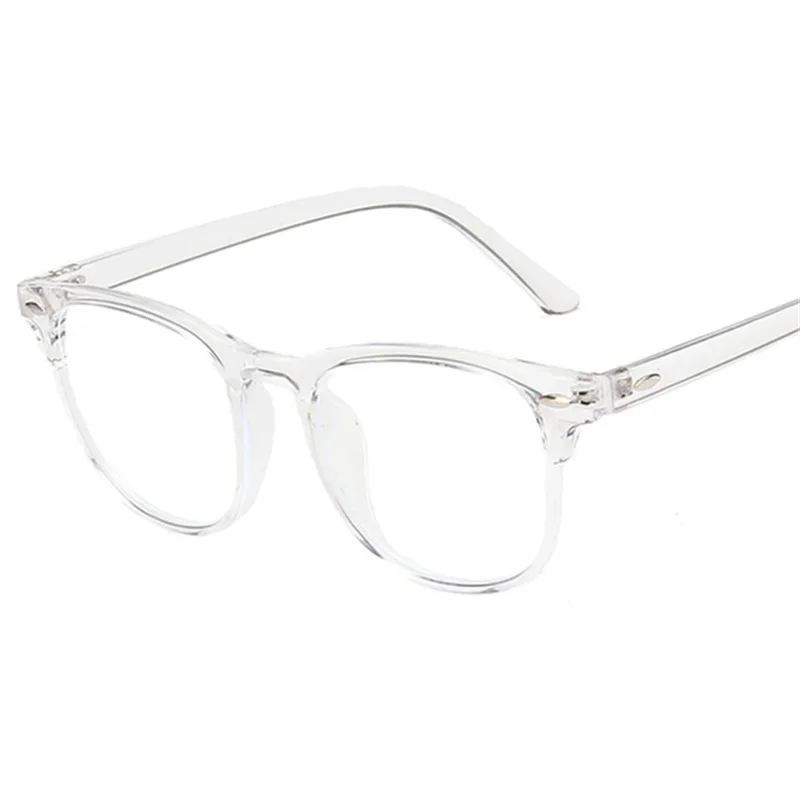 Gafas transparentes para mujer, anteojos planos de moda, gafas clásicas de montura completa, gafas antiluz azul