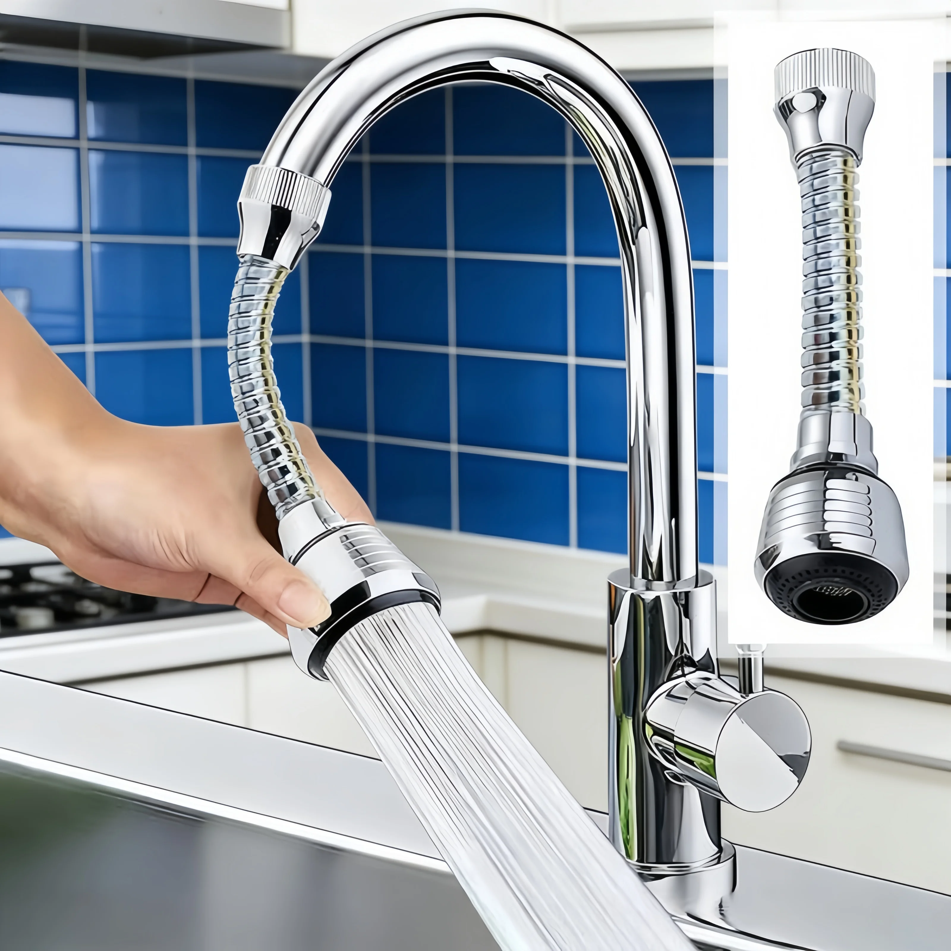 

Удлинитель-распылитель для смесителя 360°, фильтр для раковины, трубка-удлинитель, водосберегающий аэратор, напорный смеситель, кухонные гаджеты