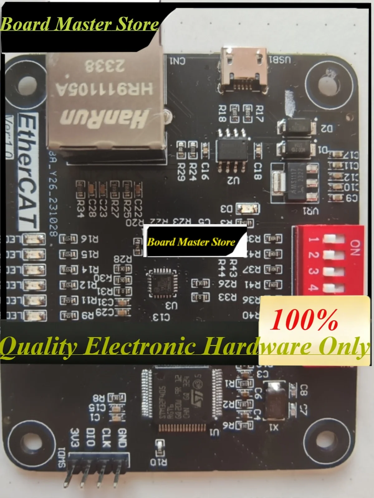 BoMasMEtherCAT Motor Control Development Board Master/Slave PMSM/BLDC/FOC Vector Control