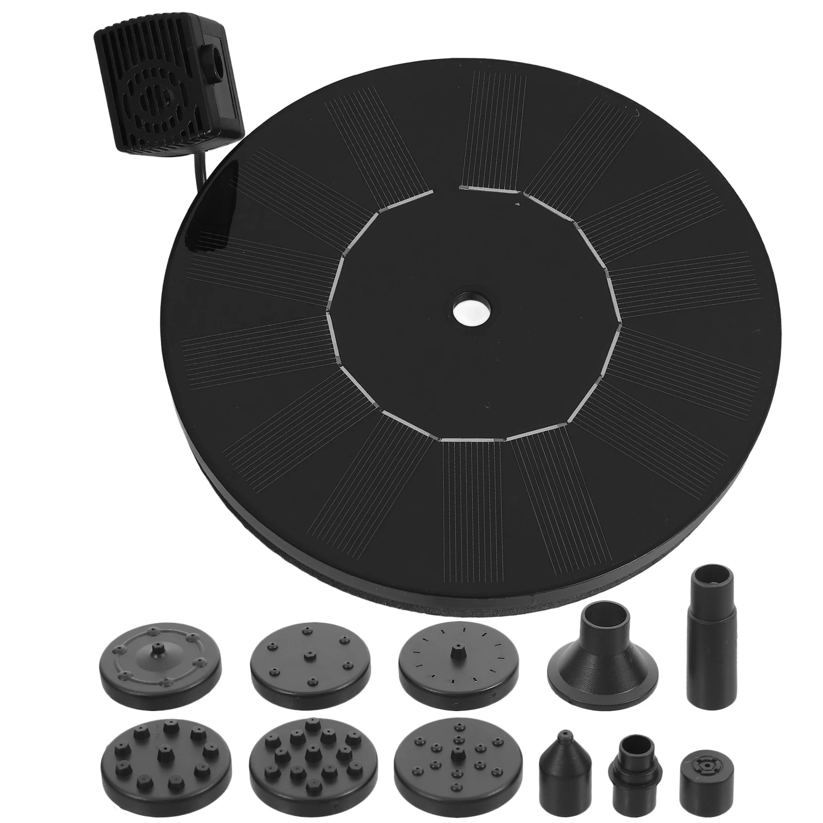 

Solar Fountain for Garden Pond Plastic Automatic Water Pump Floating Solar Pump for Ponds Gardens Aquatic Oxygen