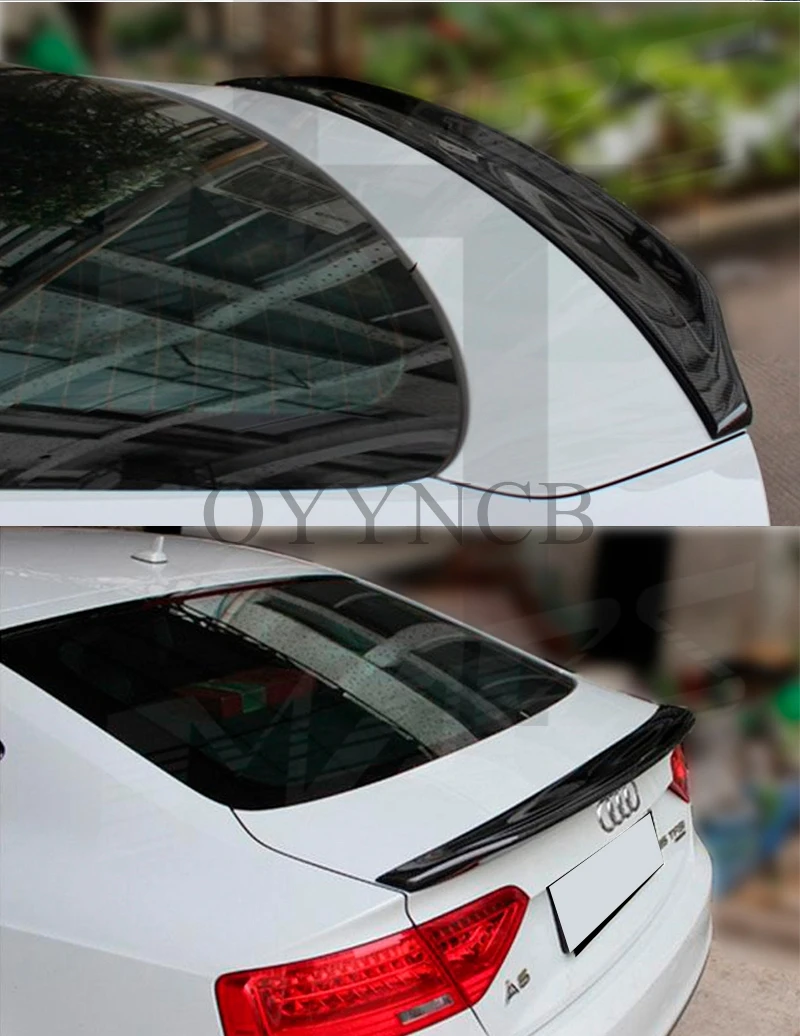 

Карбоновое заднее крыло для Audi A5 4-дверный 2009-2016, спойлер-накладка на крыло, автозапчасть