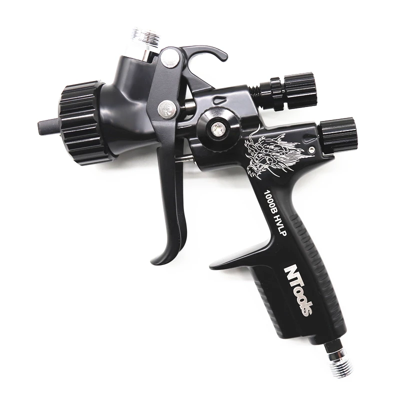 SPRAY GUN 1.3mm With 1.7 spare needle nozzle kit, Paint Gun Nozzle HVLP Air Spray Gun High Atomization Body Metal Paint