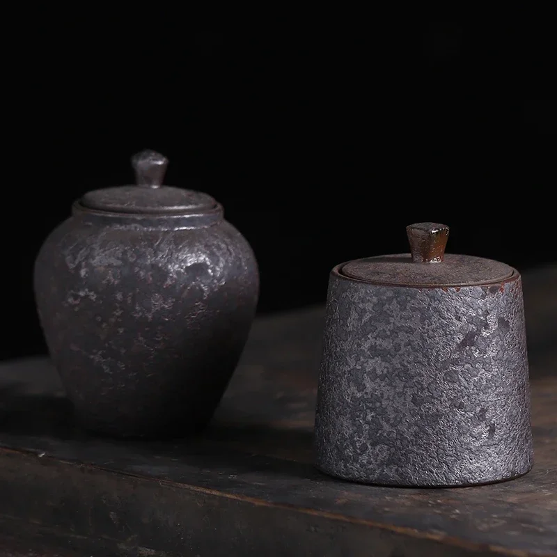 

Ceramic Tea Jar and Containers Vintage Chinese Tea Cans