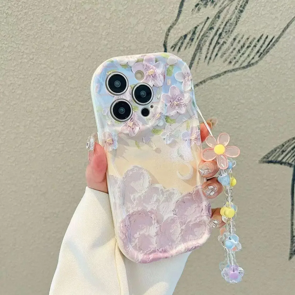 Phone Case for Xiaomi Redmi Note 13 Pro 5G 12 4G 8 11 10 9 12 Pro Plus 12S 13C 12C 10C 9C 9A  A1 A2 A3 Soft Cover Bracelet Chain