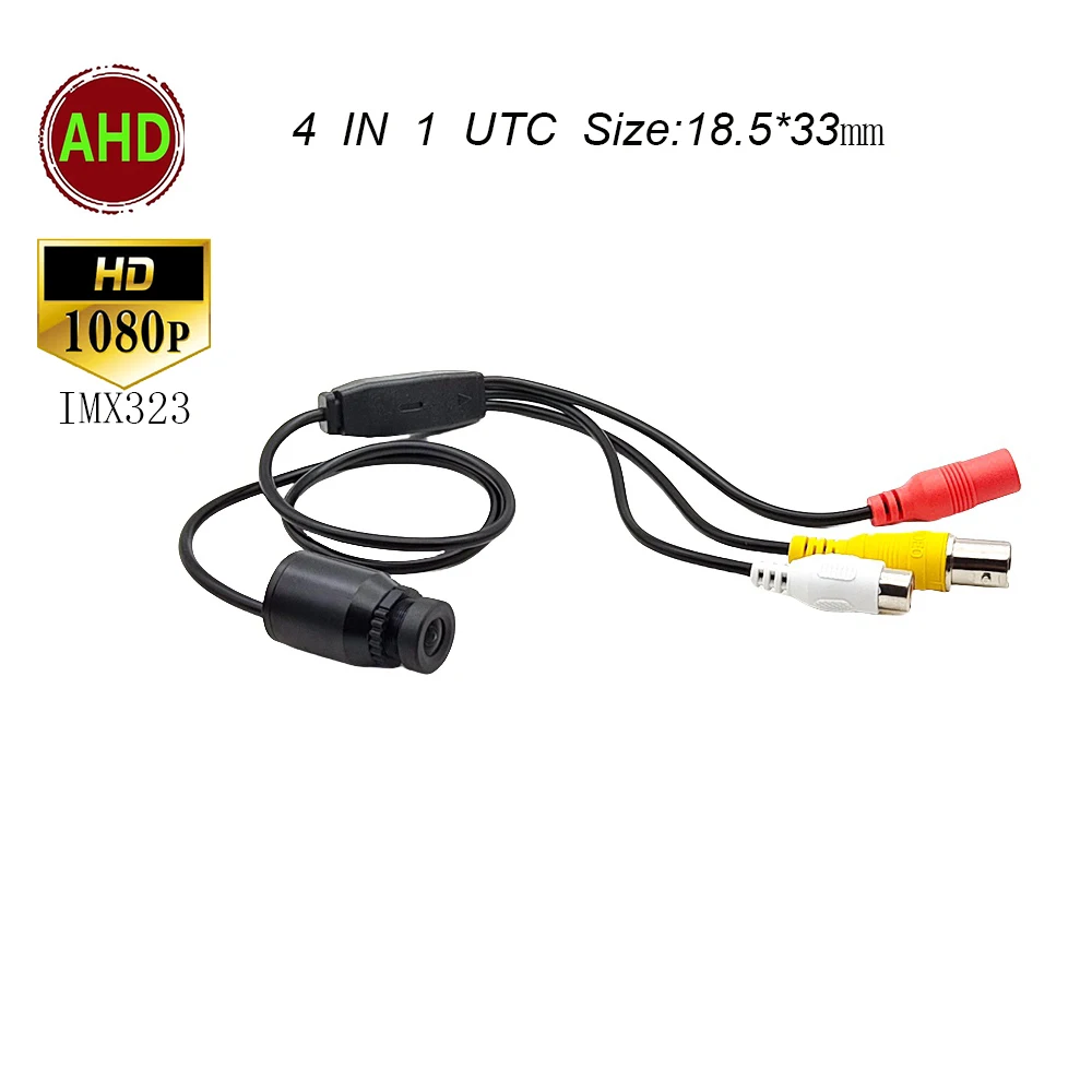 Miniature Bullet IMX323 Fuhan8536 1080P Mini Bullet AHD Camera No Distortion UTC TVI CVI CVBS 4 IN 1 For CCTV System AHD DVR
