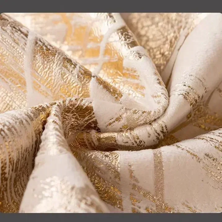 Luxury Cloud Pattern Sofa Towel Gold Edge Fashion Solid Color Thicken Chenille Sofa Cover Anti-slip Couch Covers for Living Room