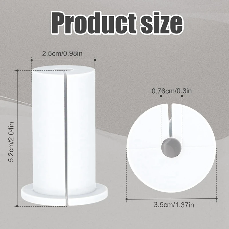스타링크용 케이블 라우팅 키트, 이더넷 케이블 벽 그로밋, 실리카 젤 화이트, 2 개