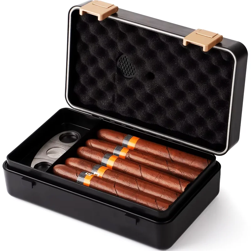 

Cigar Box Moisturizing Humidor Box Cigar Humidor Humidifier With Hygrometer Case Moisturizing Device Cigarette Tool Accessories