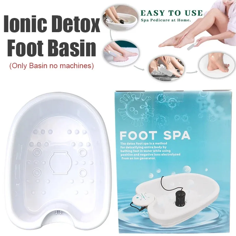 Only Foot BathTub Detox Ion Foot Spa Bath Basin Foot Soaking Bucket Sauna Footspa Bathtub Vibration Whirlpool Care Arrays Aqua