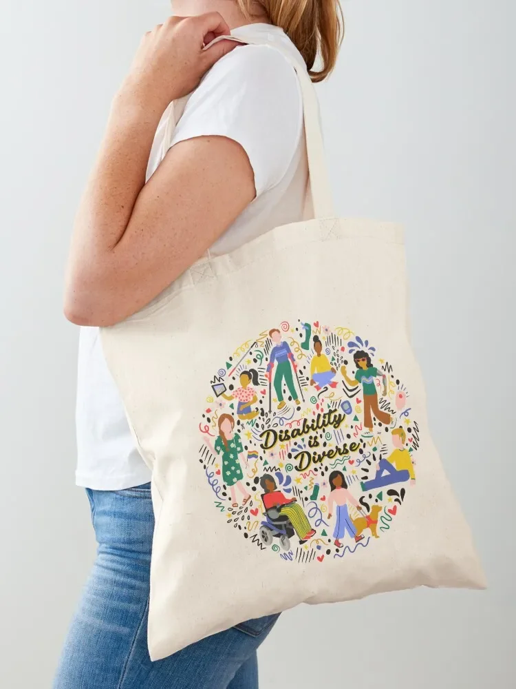 Disability is Diverse Tote Bag Gift bags Eco bag large tote bag