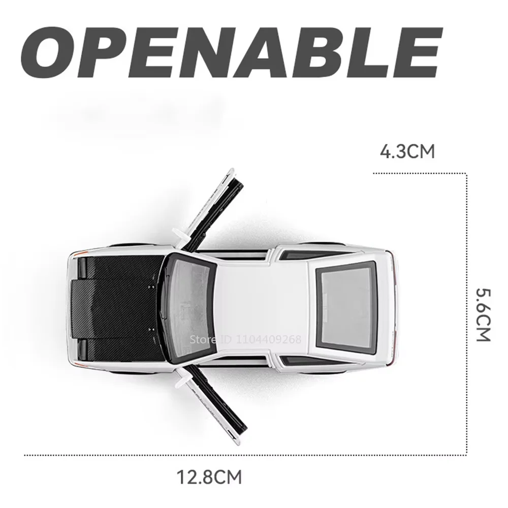Escala 1:36 ae86 911 liga diecast modelo brinquedos carros portas abertas com luz sonora puxar para trás veículos em miniatura brinquedos das crianças presentes