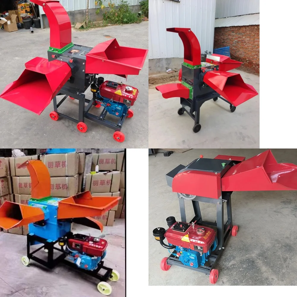 

123Hot Cow Grass Cutting Kneading Mini Goats Chaff Cutter Rabbit Feed Blades Grinder Machine Grass Crop Cutter for Sale