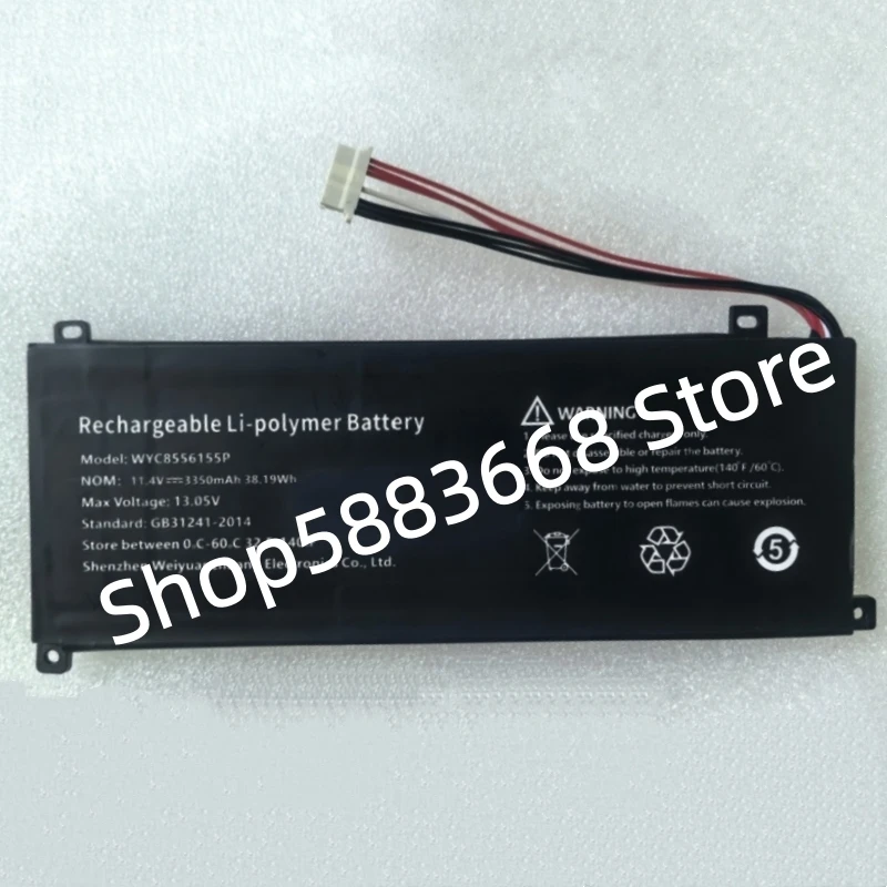 For Mediacom SmartBook Pro M-SBP14I5 WYC8556155P 11.4V 38.19Wh 3350mAh 10-pin 7-wire Laptop Battery For Enova CEL C141PP-EK5