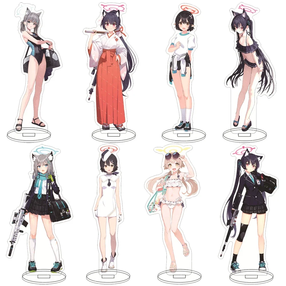 Game Blue Archive Acrylic Stand Model Figures Misono Mika Shirasu Azusa Yutori Natsu Cosplay Model Plate Accessories Decor Gifts