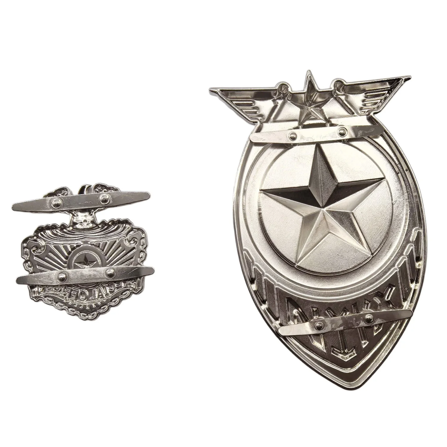 マイケル・ジャクソン キングスタイル シルバーバッジ ステンレス製