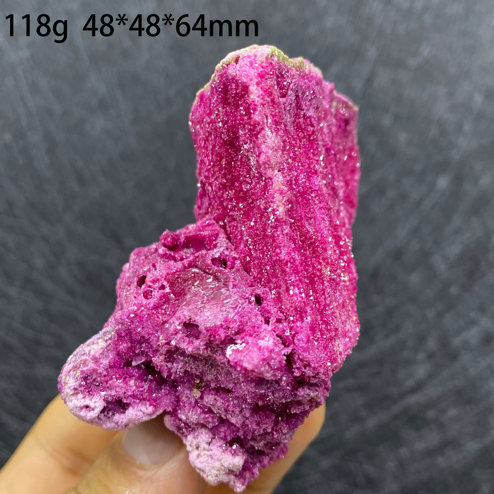 Natural African Fluorescent Ruby Honeycomb Mica Rough Crystal - Home Decor Feng Shui Energy Collectible Gift Mineral Accents
