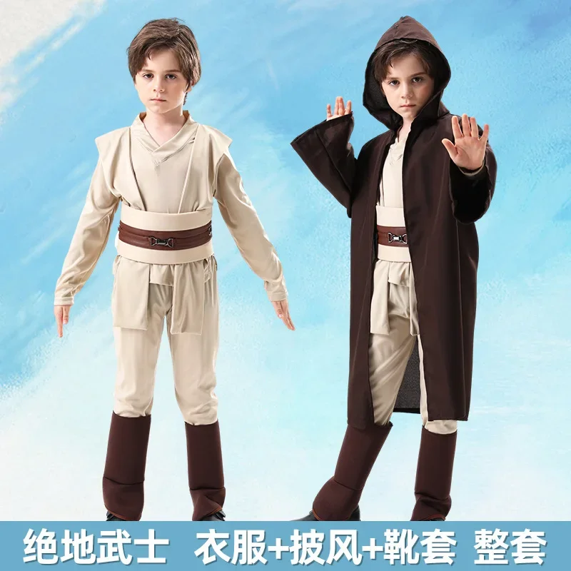 

Science Fiction Film and Television Role-playing Costumes suitable for Boys（110-150cm）,with Clothing/Cape/Boots