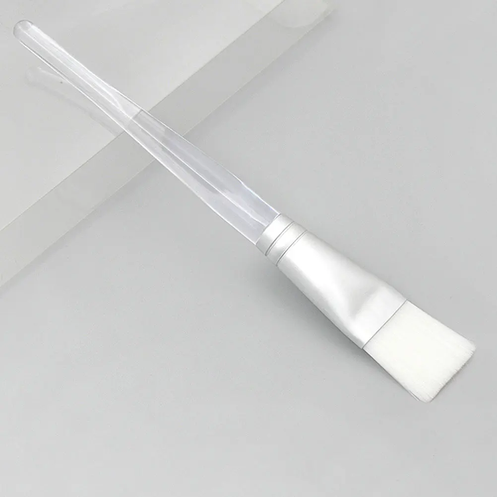 3 pezzi manico in cristallo trasparente pennello per maschera per il viso applicatore lungo e durevole per siero viso buccia strumento per il trucco della cura della pelle fai da te