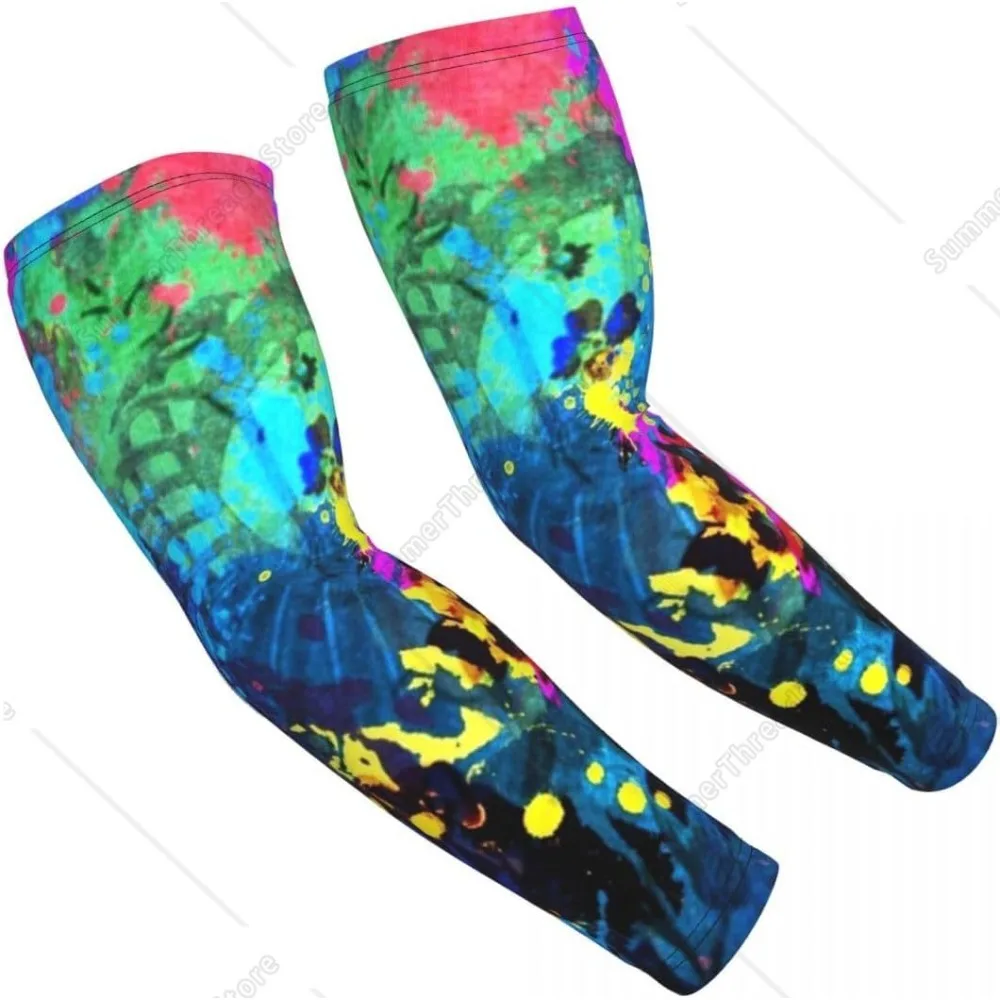 

Colorful Graffiti Arm Sleeves Safety Protective UV Arm Sleeves Arm Compression Sleeve