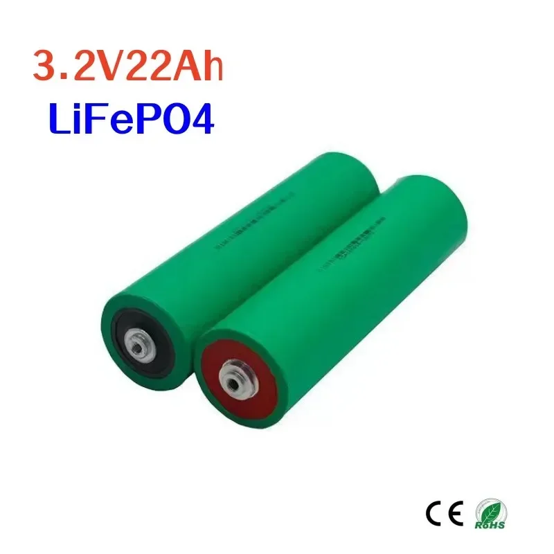 

2pcs 3.2V 22Ah 46160 Lithium Iron Phosphate Battery High Capacity LiFePO4 Battery for Electric Vehicle Solar Street Light