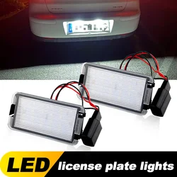 2szt LED Oświetlenie tablicy rejestracyjnej Bezbłędna lampa tablicy rejestracyjnej do Seat Ibiza 6L Toledo III (3) Leon 1M Cordoba Arosa Altea White