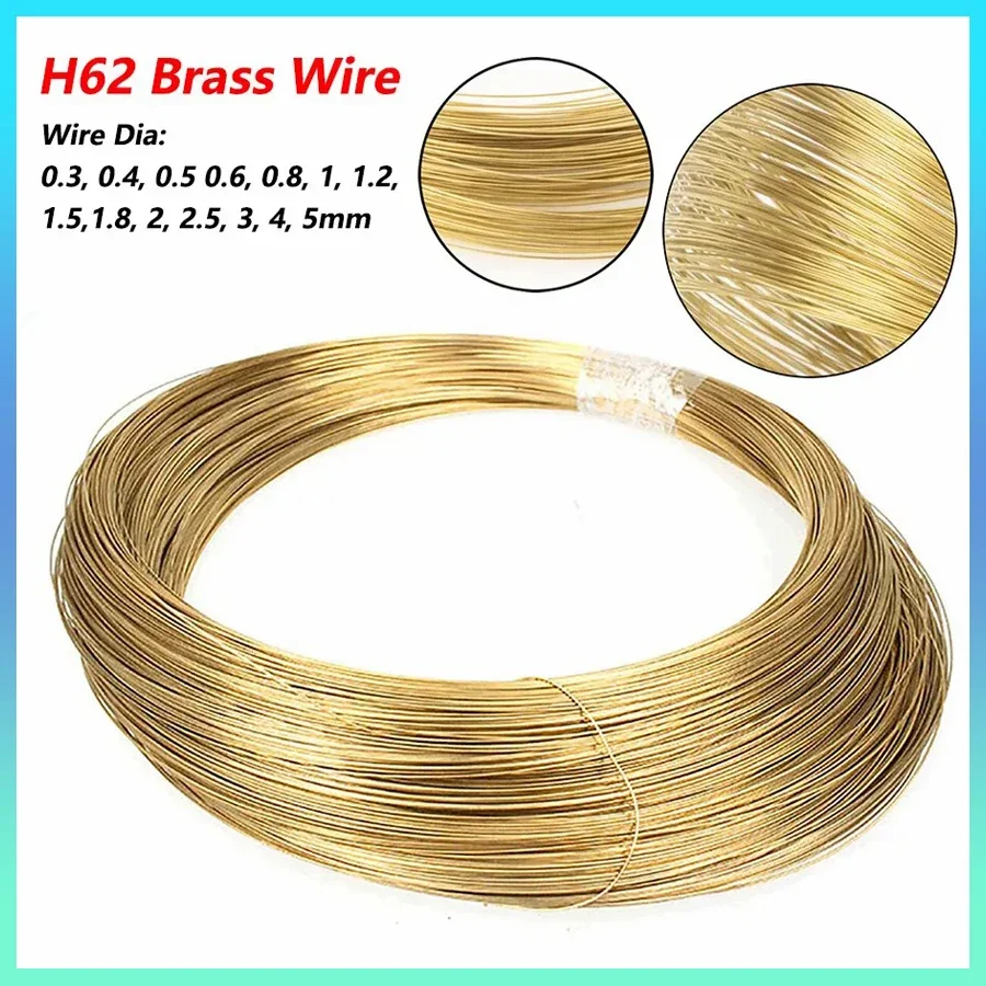 Soft Brass Round Wires Brass Cord For Model Craft Jewelry Wire Solid Bare Diameter 0.2mm 0.3mm 0.4mm to 5mm Brass Metal Wire