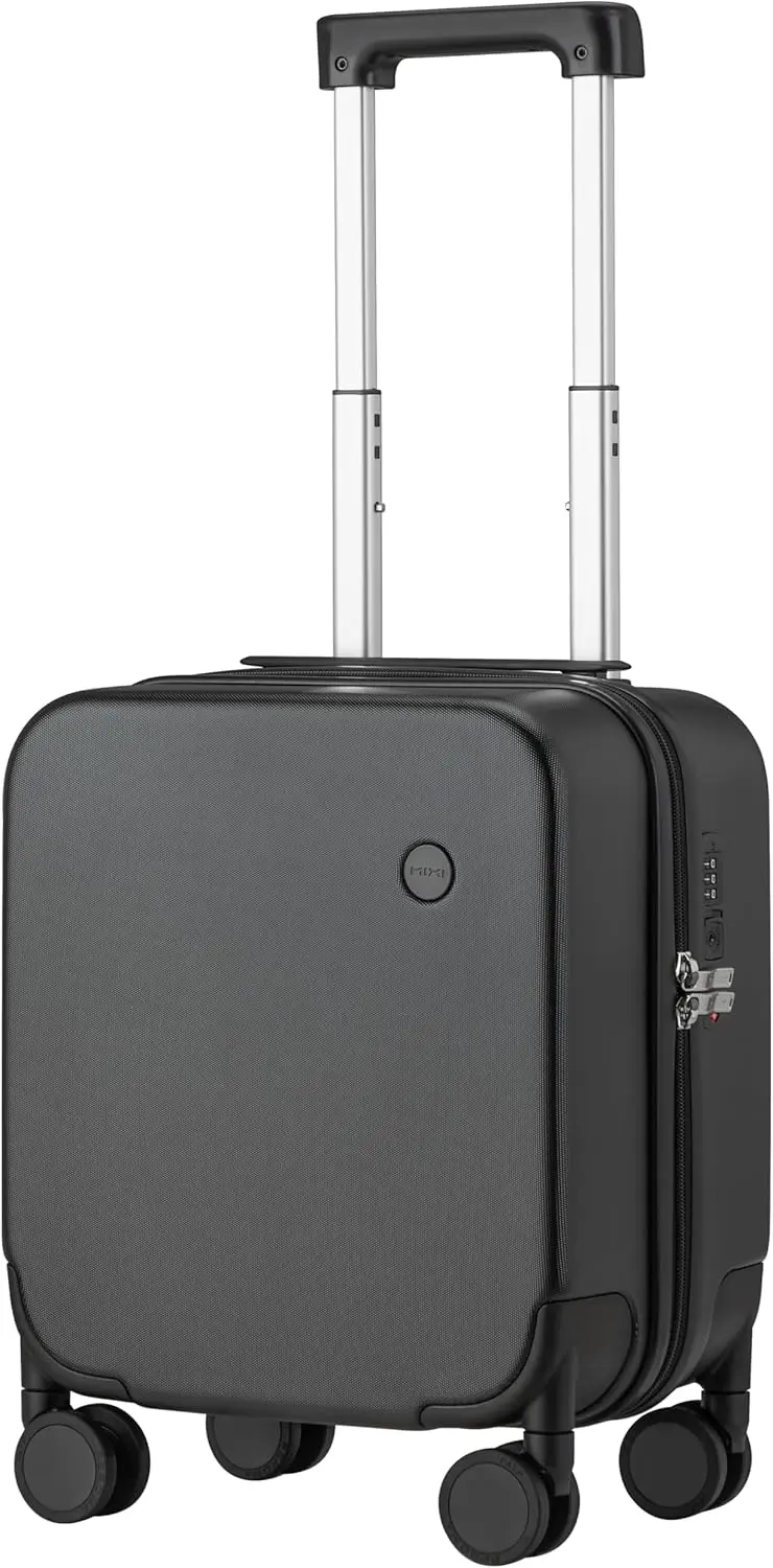 

14 Inch Underseat Personal Item Suitcase with Spinner Wheels, Hardside Rolling PC Case TSA Lock Lightweight Travel Luggage