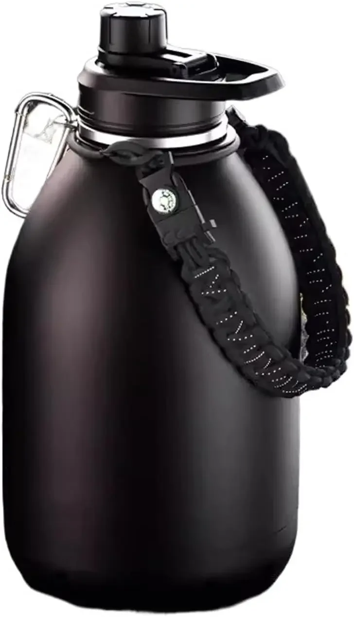 Thermal Decanter Large Capacity Insulated Kettle For Outdoor Travel Stainless Steel Outdoor Kettle Car Mounted Hot Water Bottle