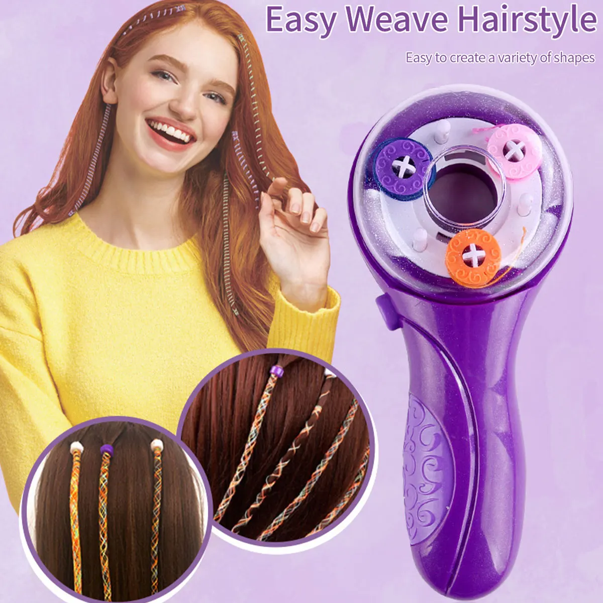 Electric Hair Braider Kit DIY Automatic Hair Decoration Braiding Tool Portable Hair Braiding Creative Kids Hair Braiding Toy