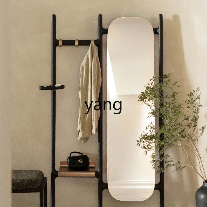 ZYR Xingyun frame solid wood full-length mirror coat rack full-body mirror