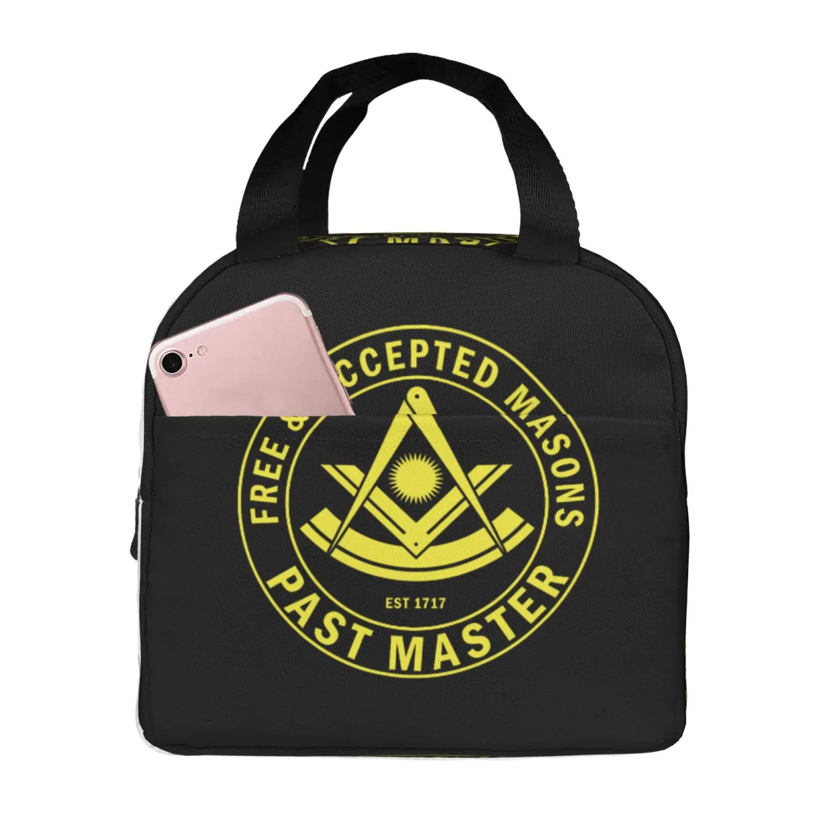 Masons Thermal Insulated Lunch Bag Insulated Bento Bag Lunch Container Food Storage Bags Leakproof Lunch Box Tote College Pupil