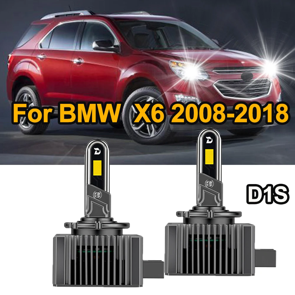 

D1S LED 6000k ксеноновые HID лампы замена для BMW X6 2008-2018 чипы CSP высокой интенсивности обновление лампочек для фар