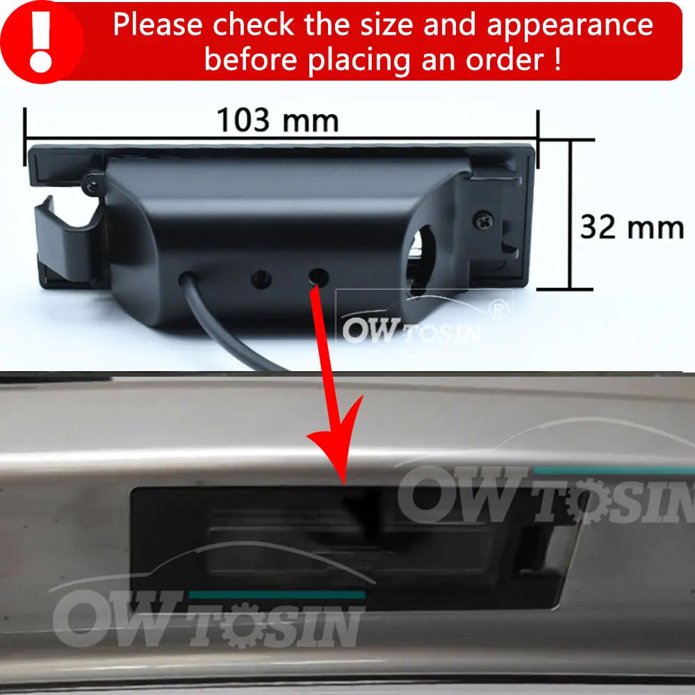 170 Degree AHD 1080P Vehicle Plate Car Rear View Camera For Opel Insignia 2008 2009 2010 2011 2012 2013 2014 Reverse Car Monitor