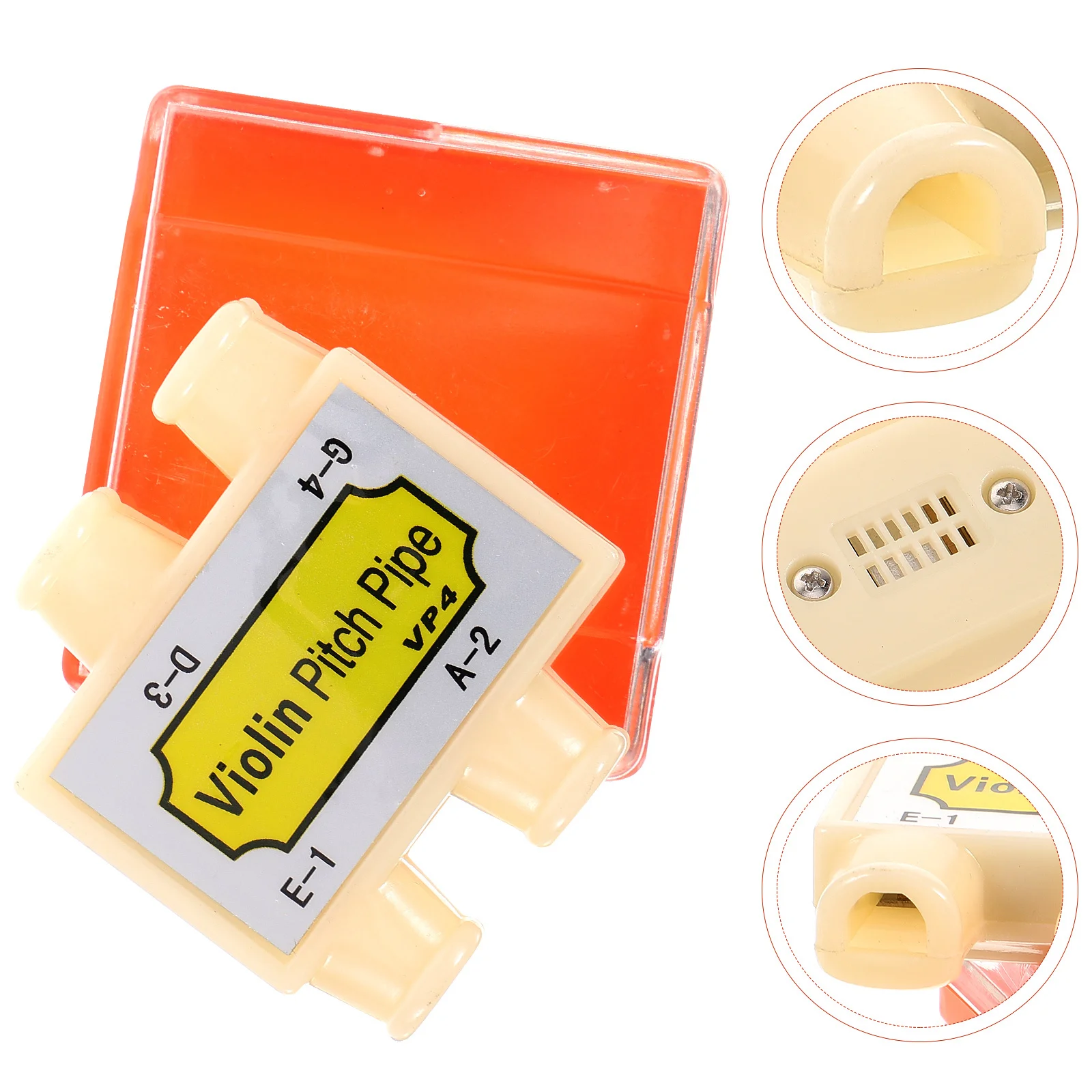 

4-Hole Violin Tuner Professional Plastic Instrument Tuning Tool Portable For Violin Erhu Mouth Blow Sturdy Lightweight