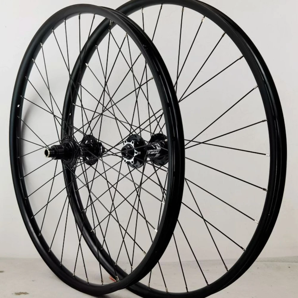 26 27.5 29inch Thru Axle Boost MTB Wheelset, Disc Brake 32H Aluminum Alloy Rims Front Rear Bicycle Wheels,Fit 8 9 10 11 12 Speed