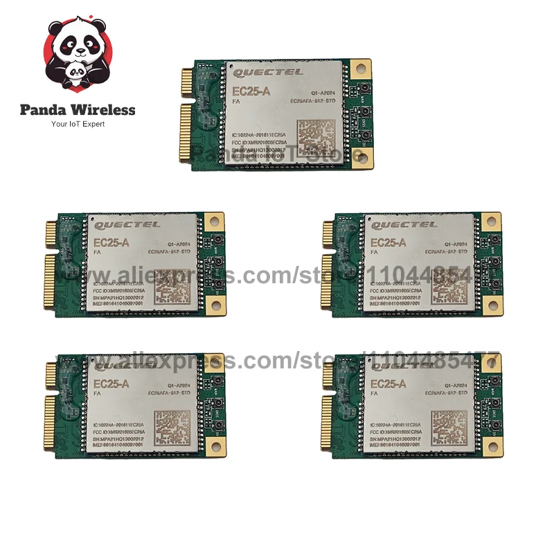 

2 шт./5 шт. Quectel EC25 серии LTE Cat4 мини-модуль PCIE-EC25-E/EU/A/AF/AFXD/AUX/EC/G/AFX/EUX GPS GLONASS BD Compass Galileo GNSS
