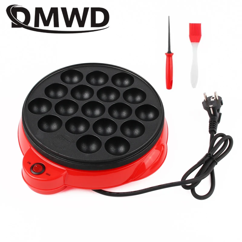 Electric Takoyaki Octopus Ball Baking Machine Maruko Maker With 18 Holes Grill Pan Professional Breakfast Cooking Tool 110V 220V