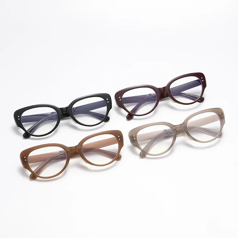 Fashionable Folding Decorative Eyeglass Frames for Women, Portable Reading Glasses for Middle-Aged and Elderly People