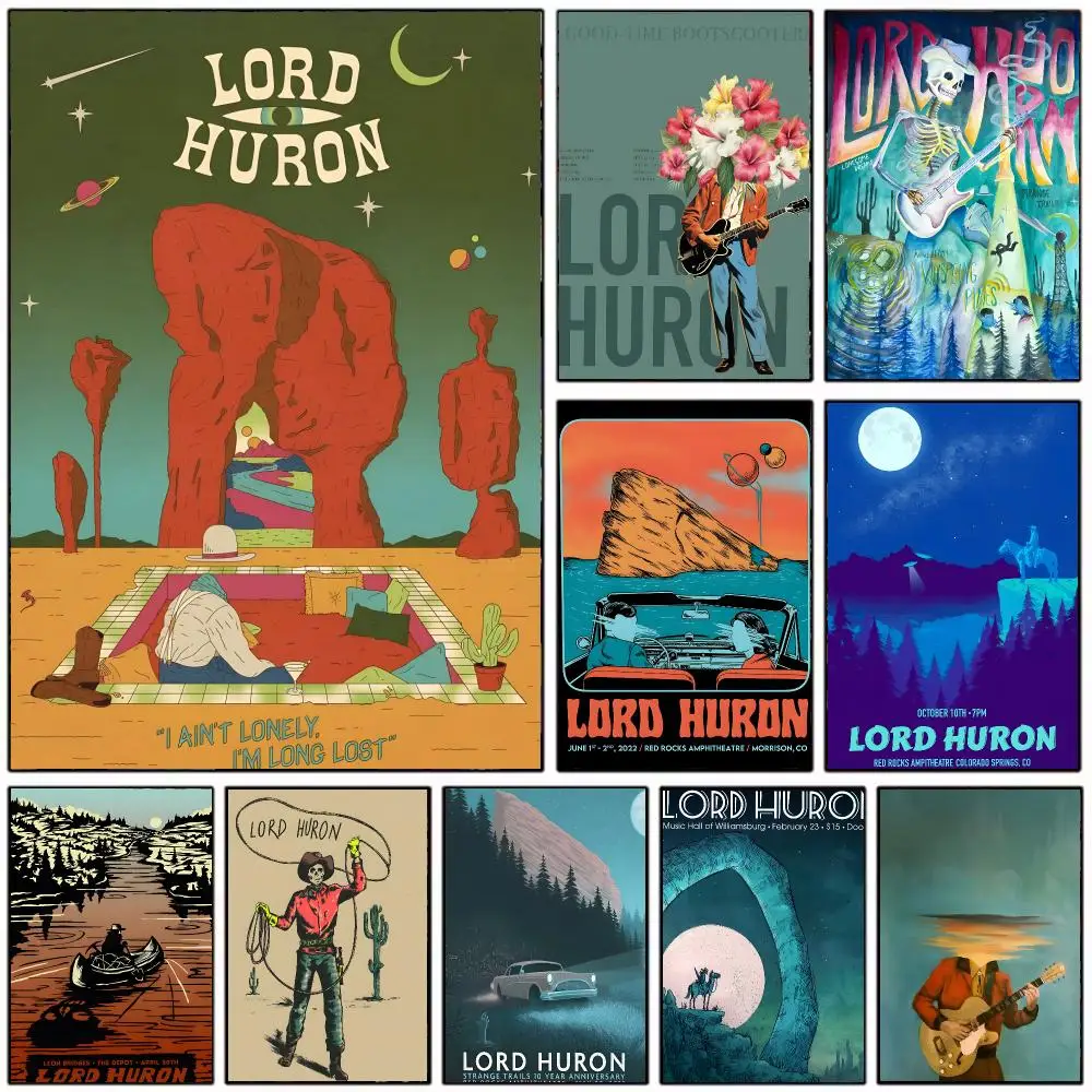 Indie Band L-lord Huron Poster Modern Home Decoration Interior Design & Contemporary Wall Art Collection