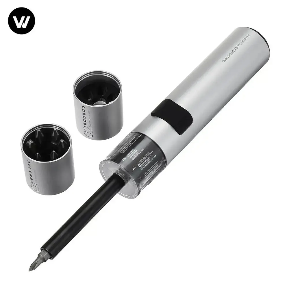 WOWSTICK SD HouseHold Screwdriver 12 Bits 3LED Exquisite Lithium Battery Home Screw Driver Magnetic Suction One Button Design