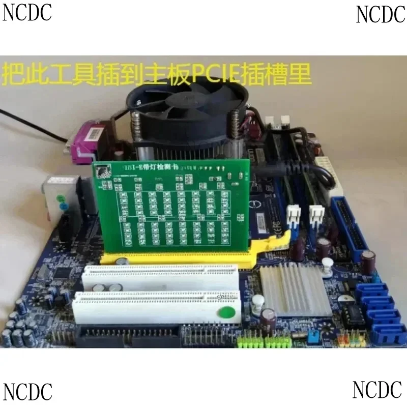 AGP PCI-E Graphics Card Detector CPU With Light