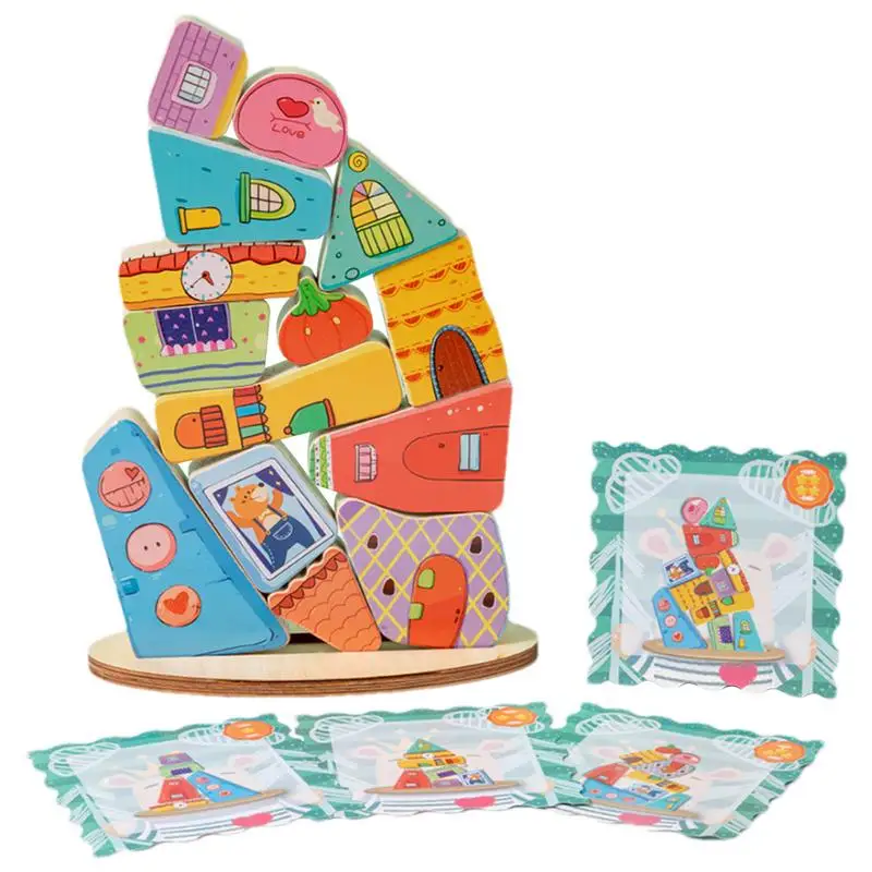

Building Blocks For Kids Sensory Building Blocks Balance Game For Boys Parent-Child Interactive Games For Kids Boys Girls Home