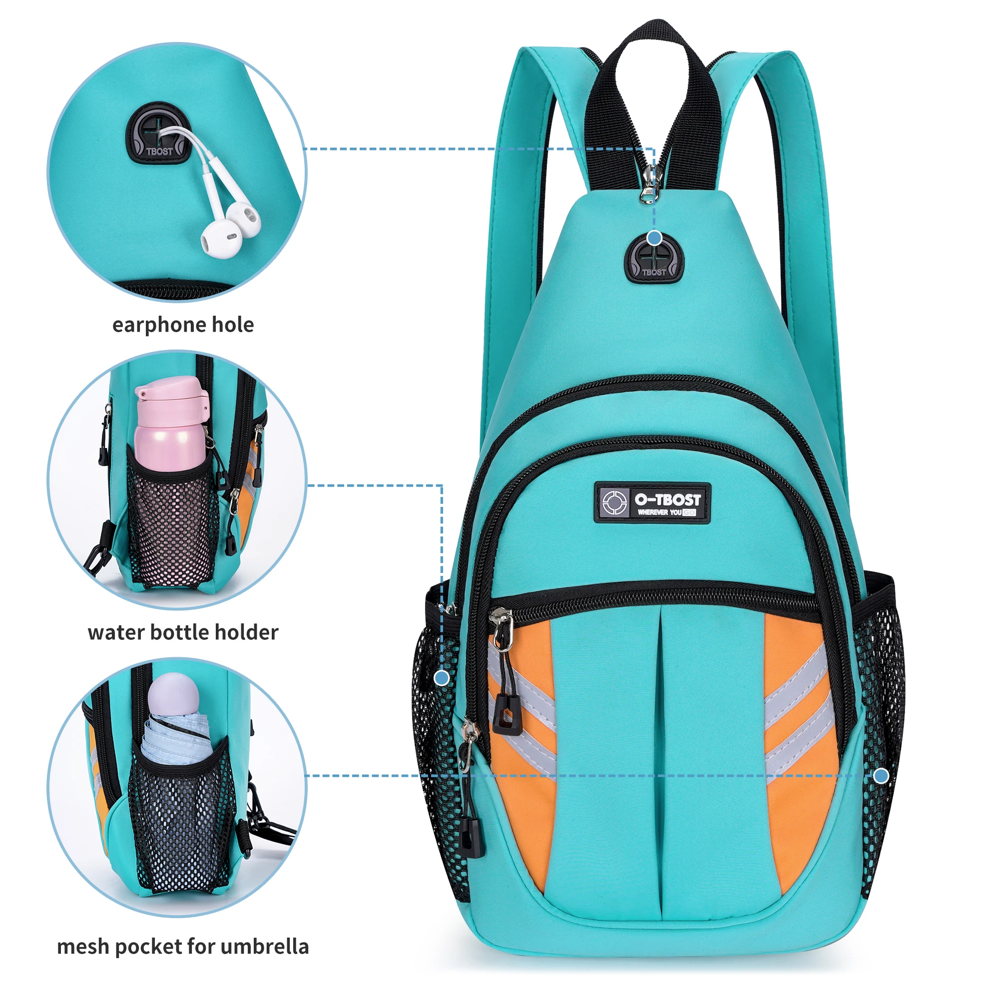 

Мужская водонепроницаемая многофункциональная модная нагрудная сумка через плечо для спорта и отдыха, модная сумка через плечо