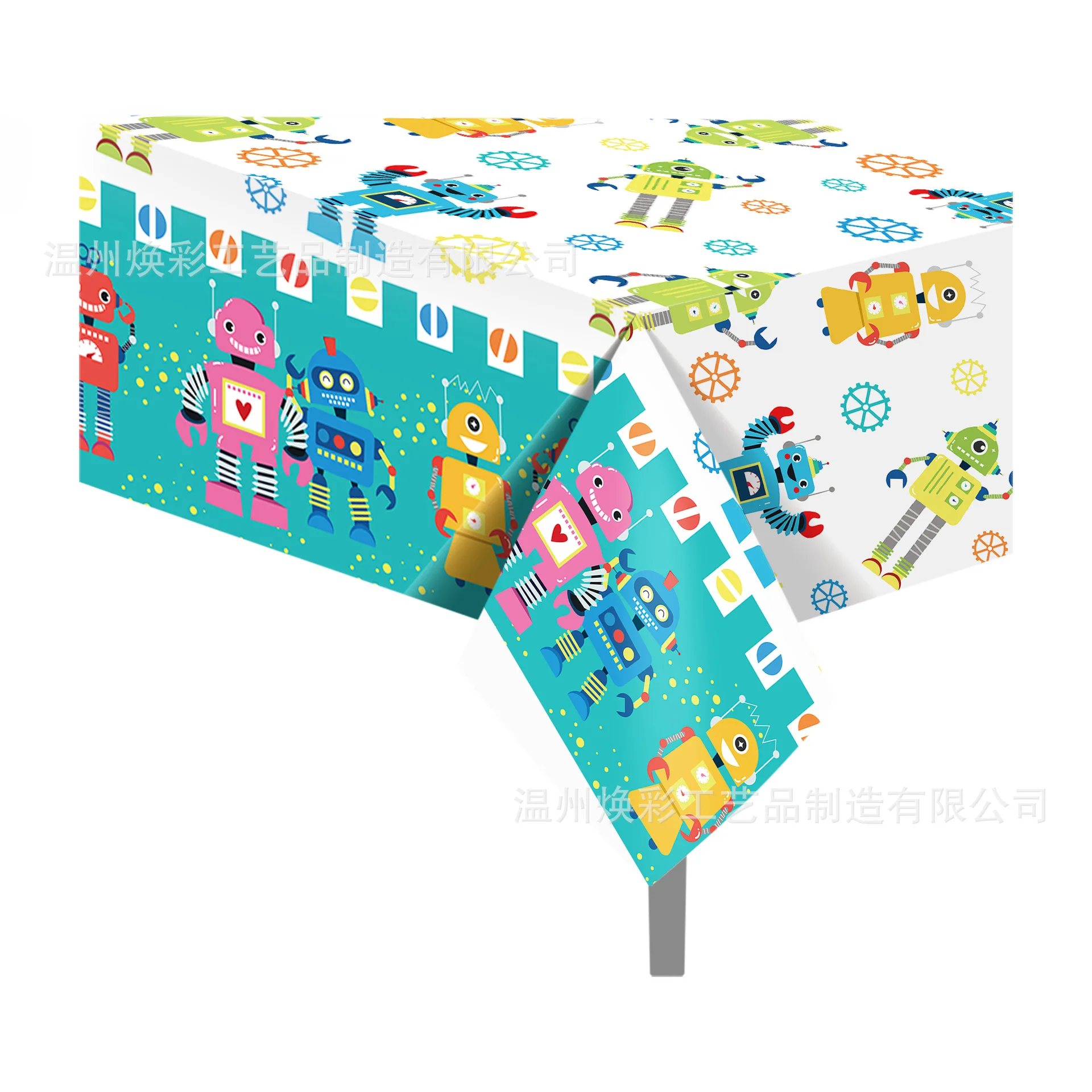 Robot Birthday Party Supplies Cartoon Robots Tablecloth Paper Plates Cups Napkins Robots Happy Birthday Banner Boys Party Decors