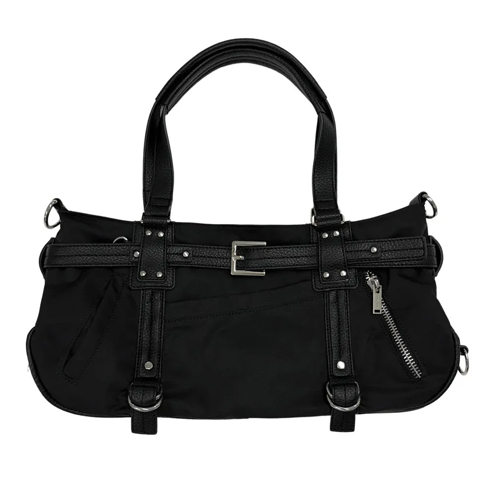 

Harajuku леопардовый принт Y2k сумки на плечо женские популярные девушки нейлоновая милая сумка женская винтажная сумка-тоут подмышками дизайнерская сумка эстетичная