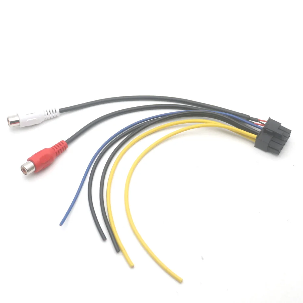 10Pin プラグカーステレオアンプ電源ハーネスサブウーファー RCA