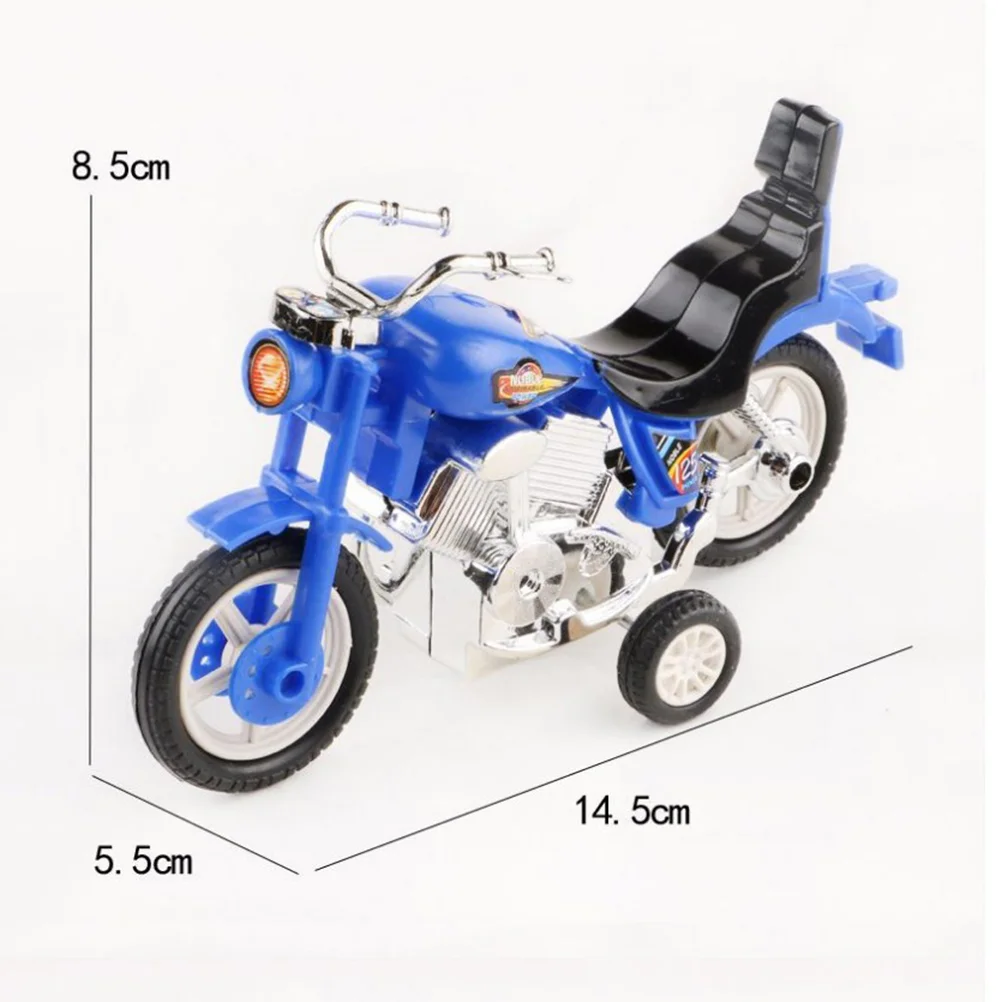 4 Pcs Motorcycle Cars Toys Friction Powered Mini Model Early Educational Kids Motorbike Child Toddler Inertial