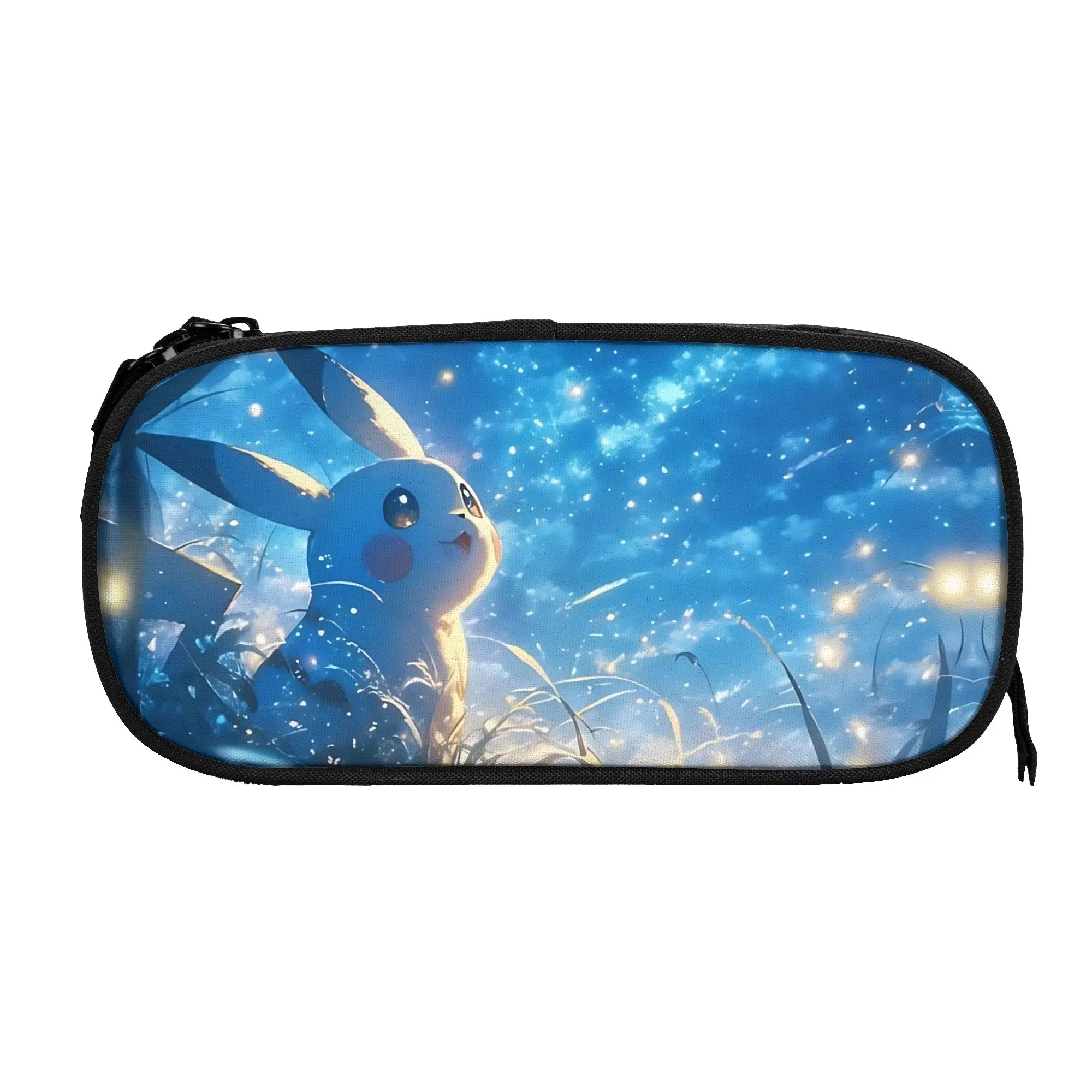 Large Capacity Bags for Child Cartoon Pikachus Starry Underwater Pattern Pokemon Theme Handheld Study Bag for Boys Gilrs Kids