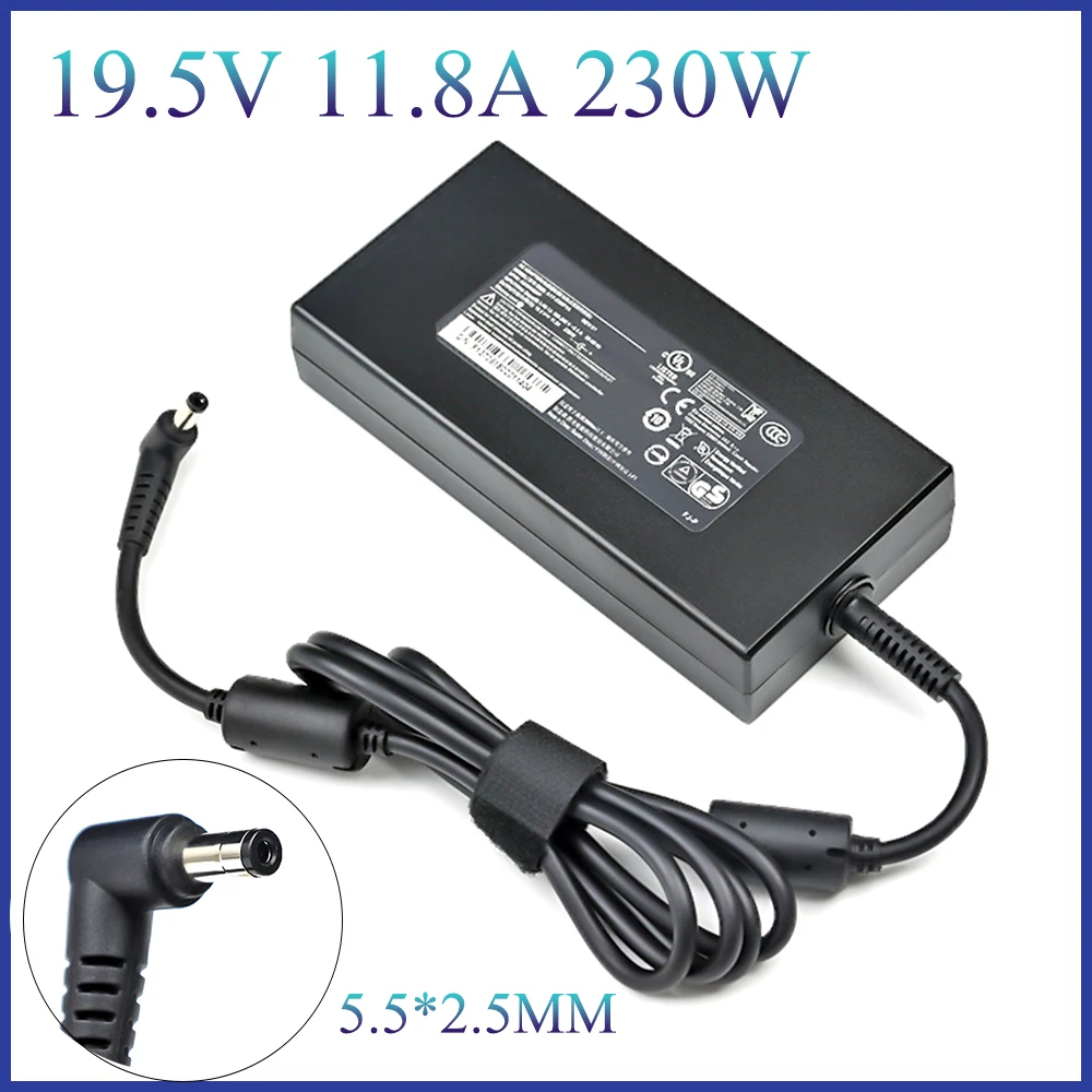 

For CHICONY 19.5V 11.8A 230W 5.5x2.5 A12-230P1A A17-230P1A A230A012L AC Adapter For MSI GS75 GS65 STEALTH 8SG P65 Laptop